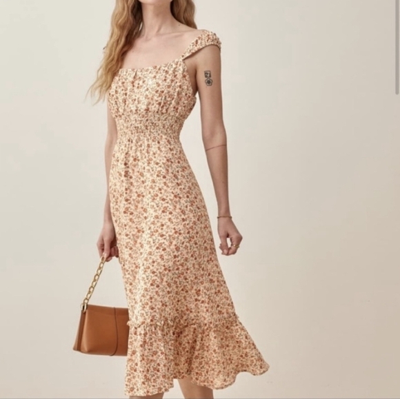 Reformation Sunstone Fairy Floral Dress Plus Sz 16 NWOT - Picture 1 of 12